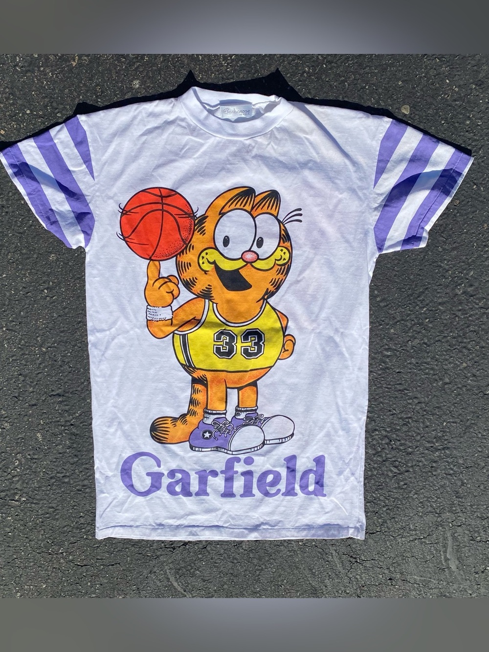 Vintage Garfield Basketball Long Tshirt